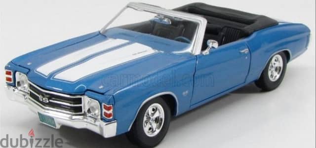 Chevrolet Chevelle Convertible diecast car model 1;18.