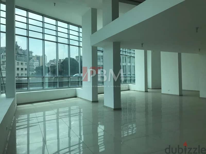 A High-Class Office For Rent In Sin El Fil | Terrace | 1117 SQM | 2