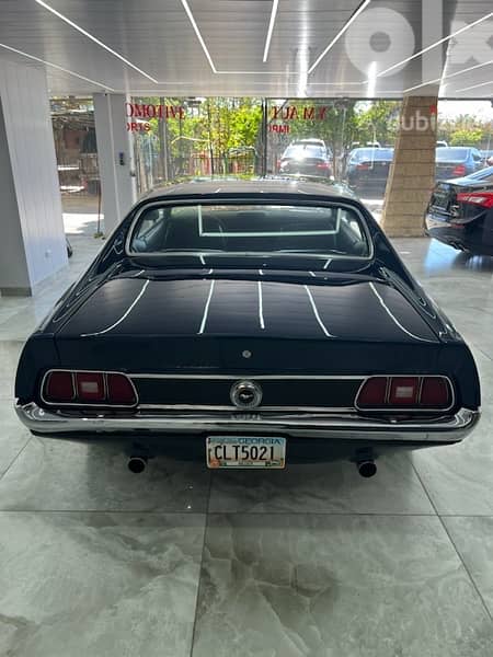 1972 Ford Mustang V8 crystal blue/dark blue leather imported from USA 4