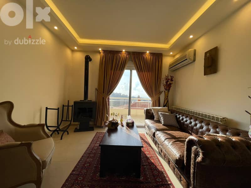 Ain Saadeh | Decorated 200m2 Duplex | High Celing | Balcony | Catchy 5