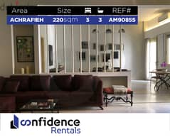COME CHECK THIS! 220sqm apartment for rent in Ashrafieh! RE#AM90855