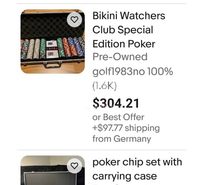 boker chip set with carrying case plus playing cards لعبة بوكر ورق لعب 1