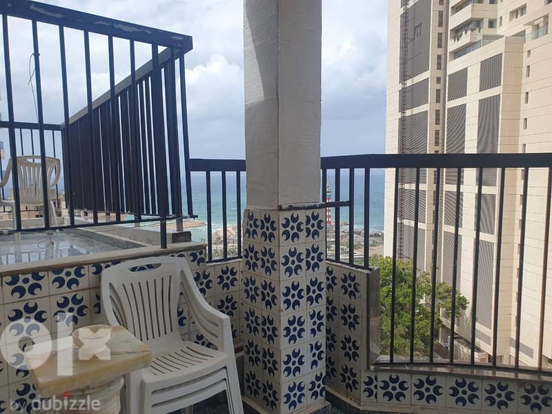 L11695-Furnished Apartment with Sea view for Rent in Ras Beirut 5