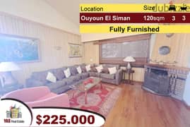 Ouyoun El Siman 120m2 | Duplex | Prime Position | Furnished | Da