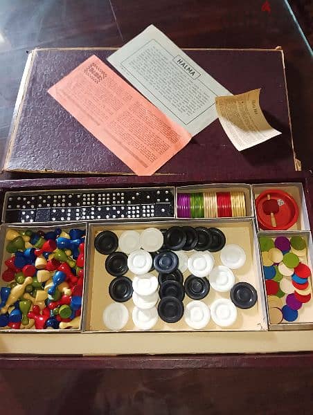 Very old Vintage Wooden Boardgame set 1