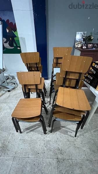 30 metal and wood chair. كرسي حديد وخشب 4