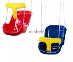 Blue Baby Swing With High Back
