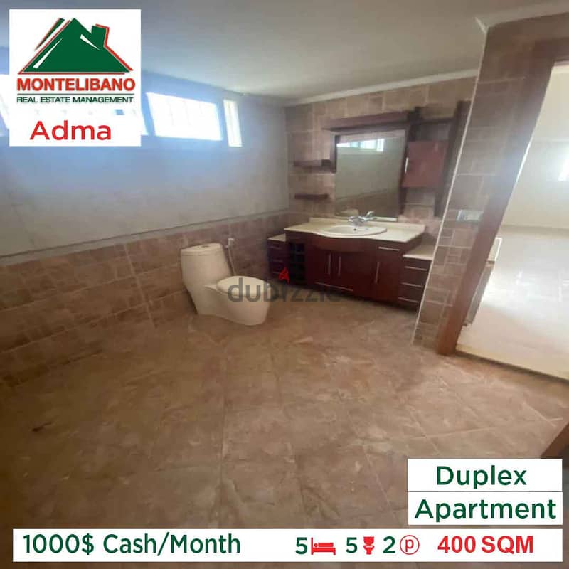 1000$ Cash/Month!! Apartment Duplex in Adma!! 4
