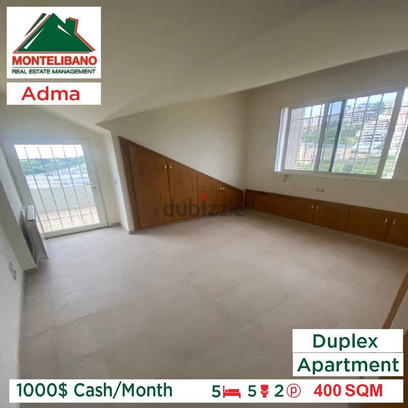 1000$ Cash/Month!! Apartment Duplex in Adma!! 6