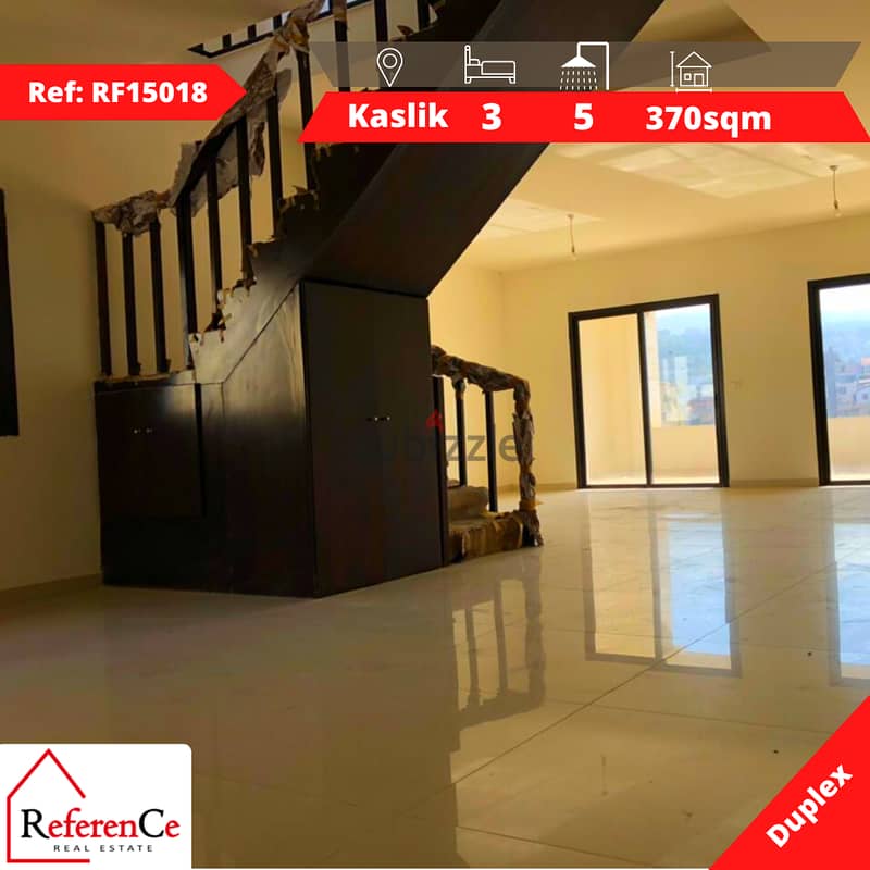 Duplex for sale in kaslik دوبلكس للبيع في كسليك 0