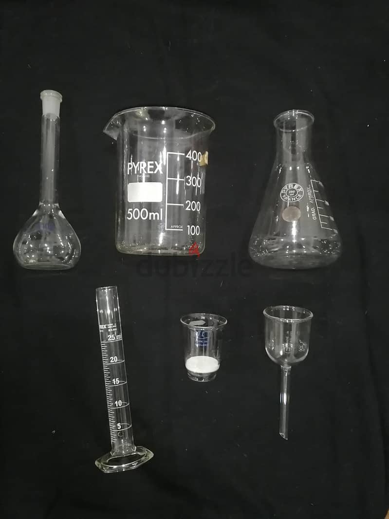chemistry and biology pyrex glass laboratory equipments 0