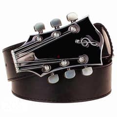 men belt fashion guitar buckle 0