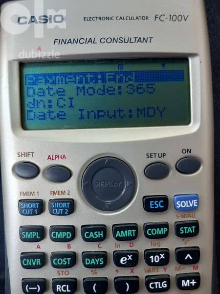 Calculator Casio Financial Consultant FC-100V 5