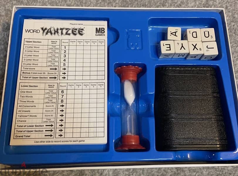 Vintage MB Games Word Yahtzee 1979 Board Game Family 1