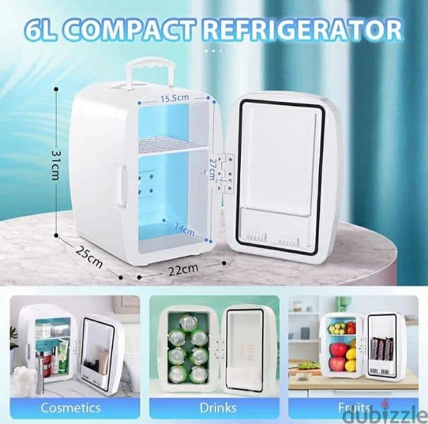 TACKlife compact refrigerator for food & cosmetics. 0