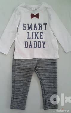 NEW "Smart like daddy" set 18-24 months 0