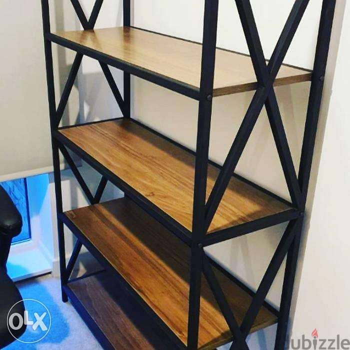 Industrial steel ] bookshelf unit [ 1
