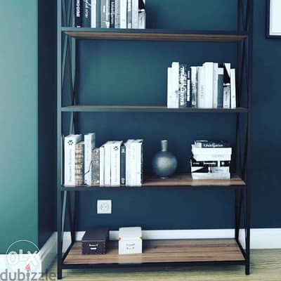 Industrial steel ] bookshelf unit [