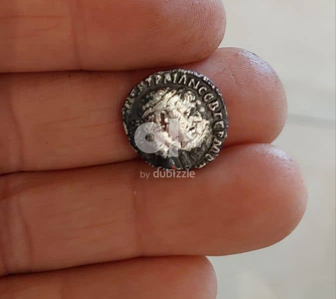 Ancient Roman Silver coin for Emperor Trajan year 98 AD 0