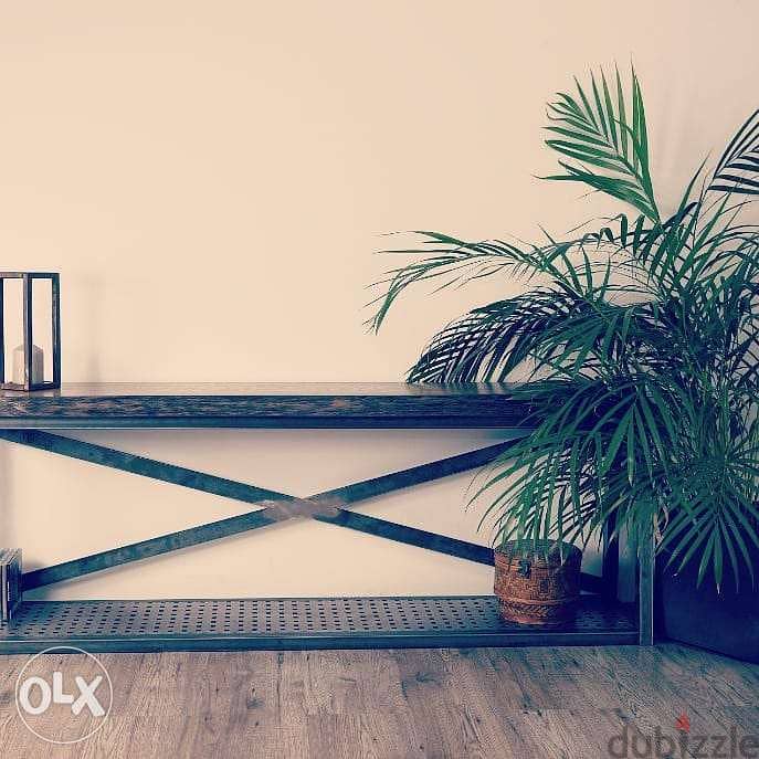 Industrial steel [ console table ] 0