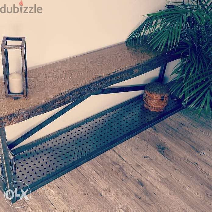 Industrial steel [ console table ] 1