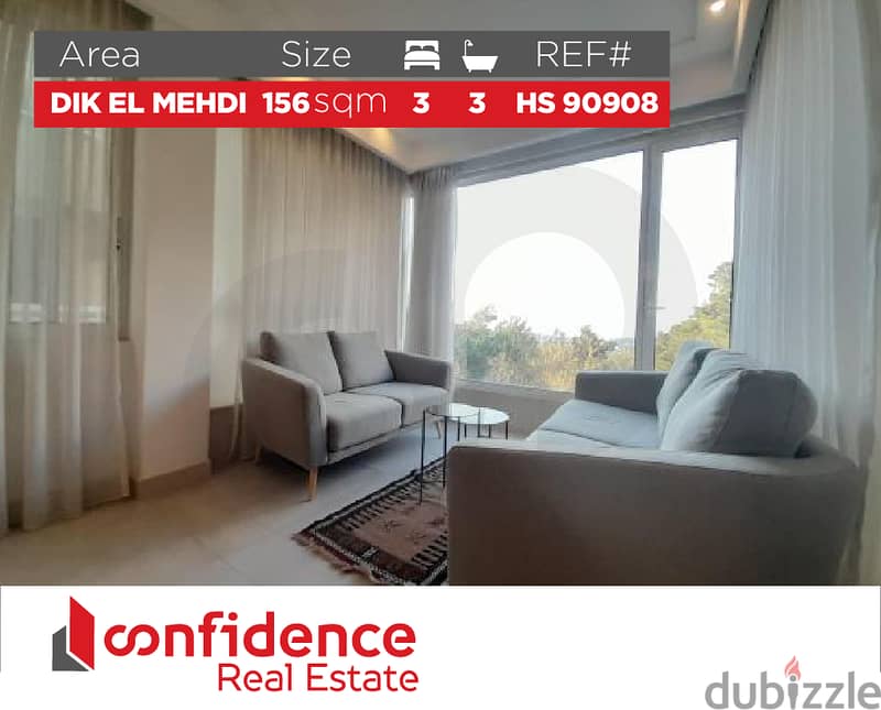 156 SQM Apartment For sale in DIK EL MEHDI! REF#HS90908 0