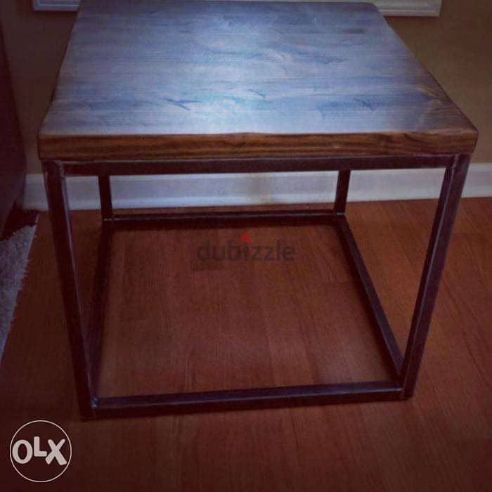 Industrial steel [ simple coffee table ] 1