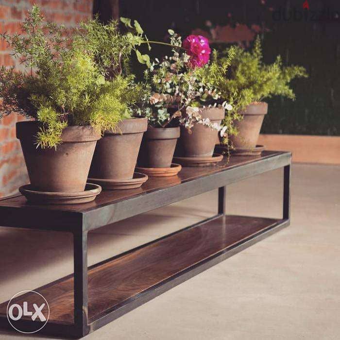 Industrial steel [ plant bench rack ] 2