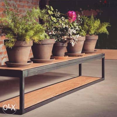 Industrial steel [ plant bench rack ]