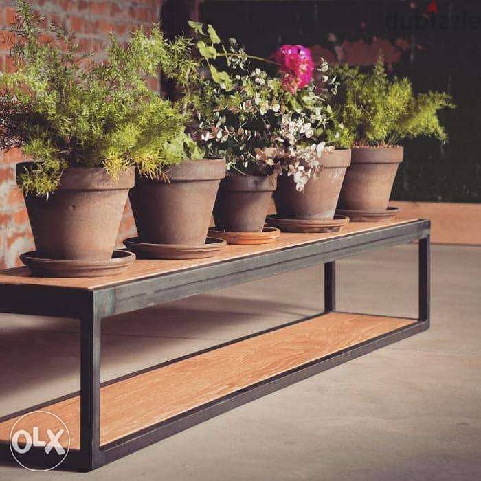 Industrial steel [ plant bench rack ] 0