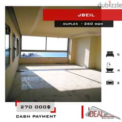 Duplex for sale in jbeil 260 SQM REF#JH17162