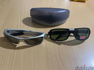 Ray. Ban and Julbo sunglasses