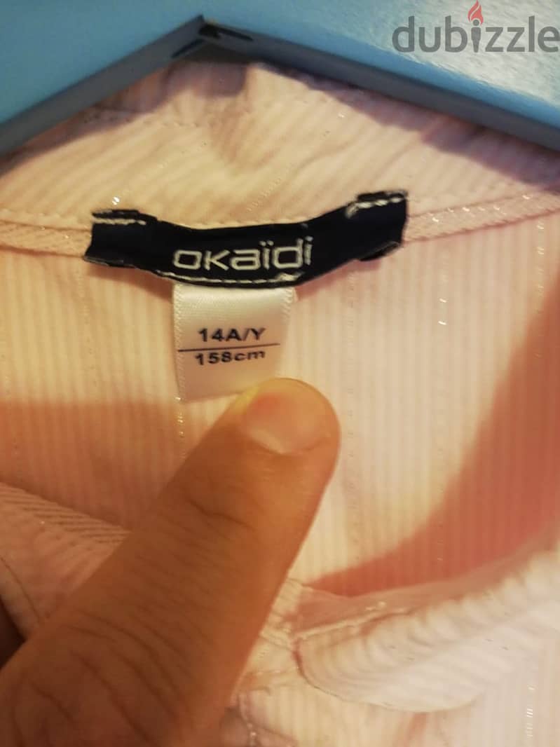 Okaidi pink shirt with matching pants 1