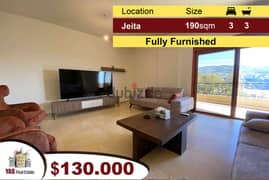 Jeita 190m2 | Fully Furnished | Excellent Condition | Open View | EL 0