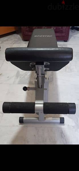 bench & weights & 3 axe like new 3