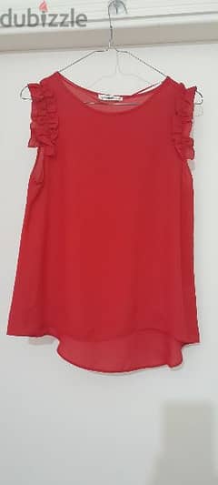 Sateen Made In turkey Red Top