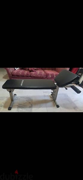 bench & weights  & 3 axe like new شبه جديد 6