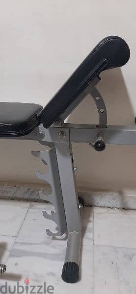 bench & weights  & 3 axe like new شبه جديد 8