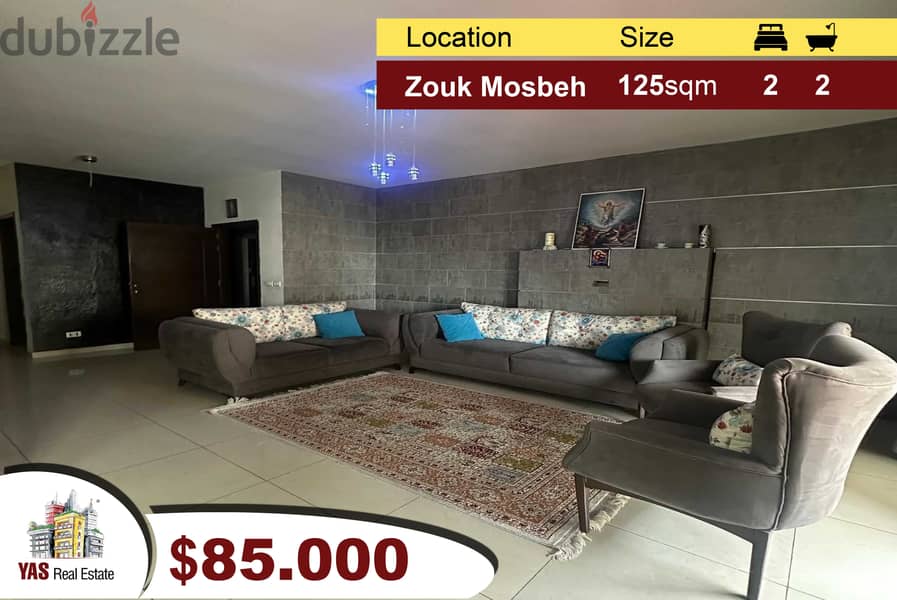 Zouk Mosbeh 125m2 | Well Maintained | Quiet Area | Mountain View | EL 0