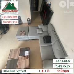 50% DOWN PAYMENT!!! Shop for sale in FURN EL CHEBBAK!!! 0