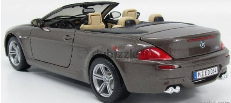 BMW M6 Cabriolet diecast car model 1;18 1