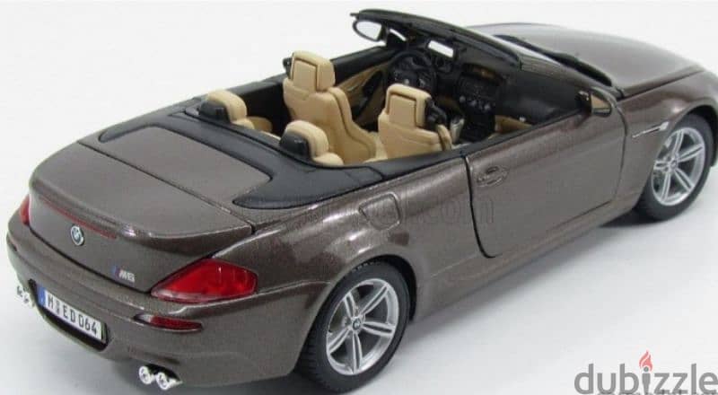 BMW M6 Cabriolet diecast car model 1;18 3