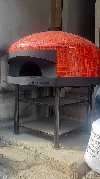 فرن بيتزا حطب و غاز ، gas and wood pizza oven 2