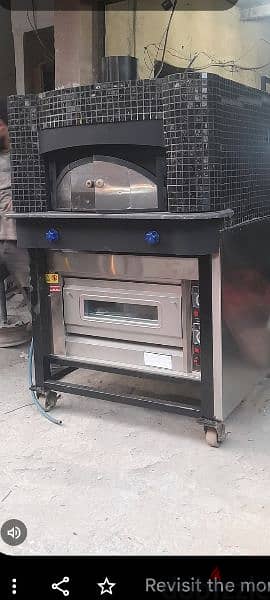 فرن بيتزا حطب و غاز ، gas and wood pizza oven 7