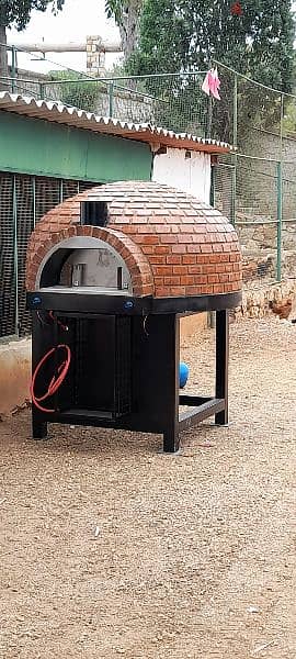 فرن بيتزا حطب و غاز ، gas and wood pizza oven 10