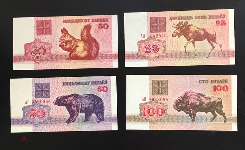 Belarus banknotes 0