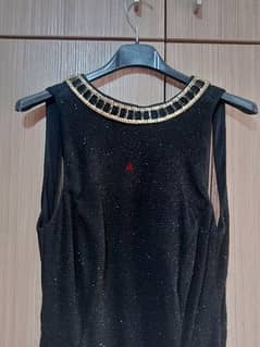 New Dress Maxii Long Black size 40 Licra