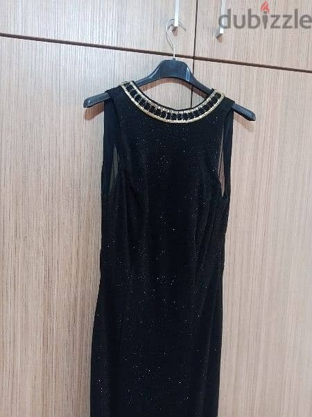 New Dress Maxii Long Black size 40 Licra 1