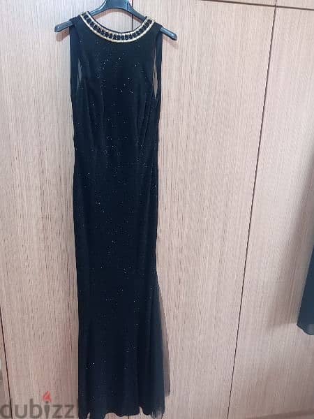 New Dress Maxii Long Black size 40 Licra 2