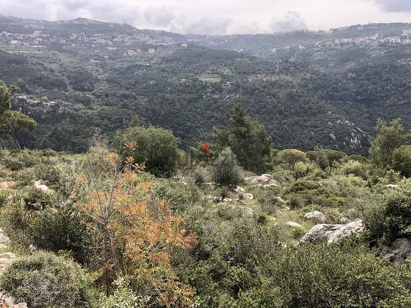 1455 SQM Land in New Monteverde, Metn with Panoramic View 0